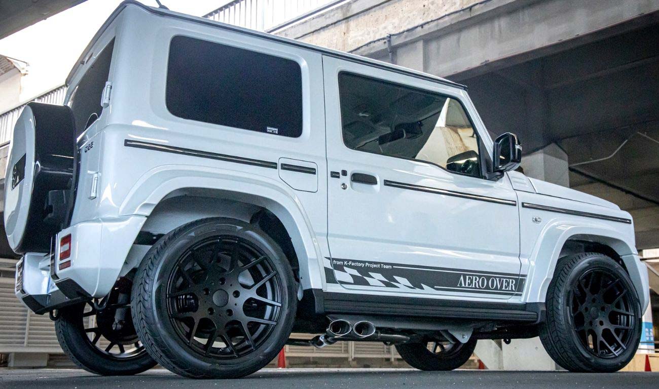 Suzuki Jimny Compact SUV Converted into a Mercedes-Benz G-Wagon - background