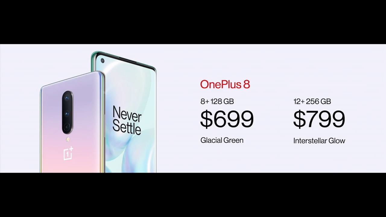 OnePlus 8 Officially Announced; Starts at $699 (INR 53,100)