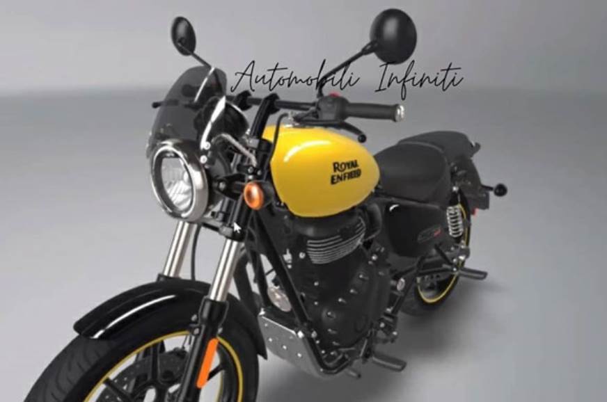 Royal Enfield Meteor 350 in Yellow Colour