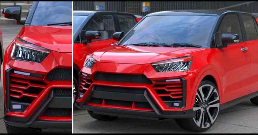 Toyota Raize SUV with Lamborghini URUS Body Kit