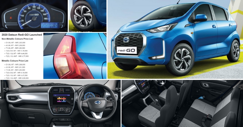 2020 Datsun Redi-GO Launched; Full Price List Revealed