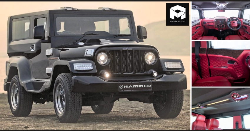 Meet Mahindra Thar Hammer Version Featuring Red Leather Interiors