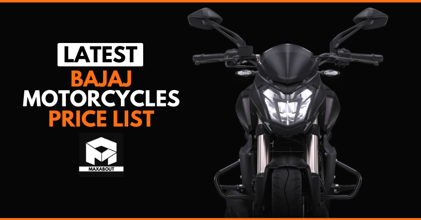 Latest Bajaj Motorcycles Price List