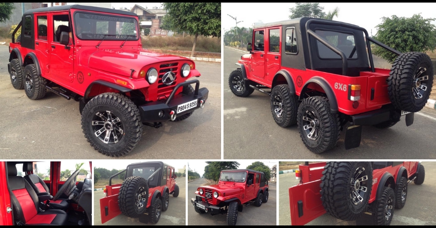 SD Offroaders Mahindra Thar 6x6 Details and Live Photos