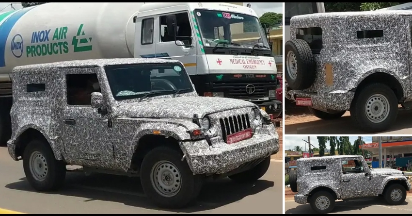2020 Mahindra Thar Hard Top Version Spotted in a New Set of Photos