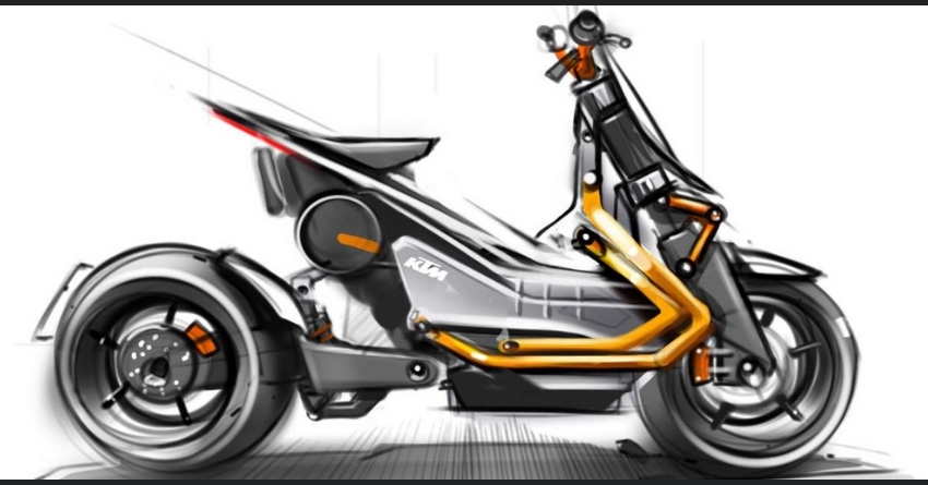 KTM Electric Scooter Design Sketch Surfaces Online