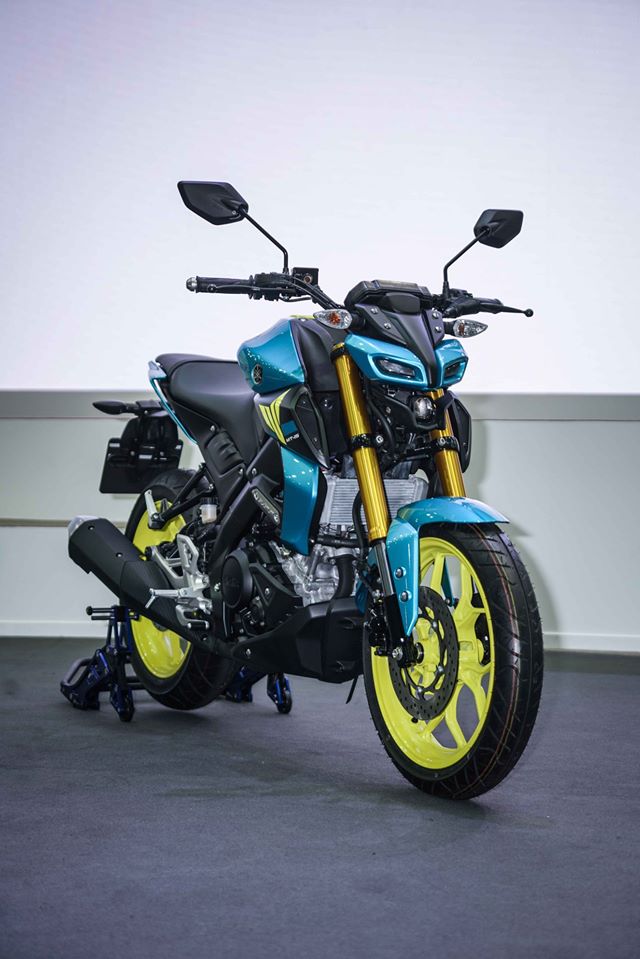 Live Photos of the Yamaha MT-15 'Teal Blue' Limited Edition - photo