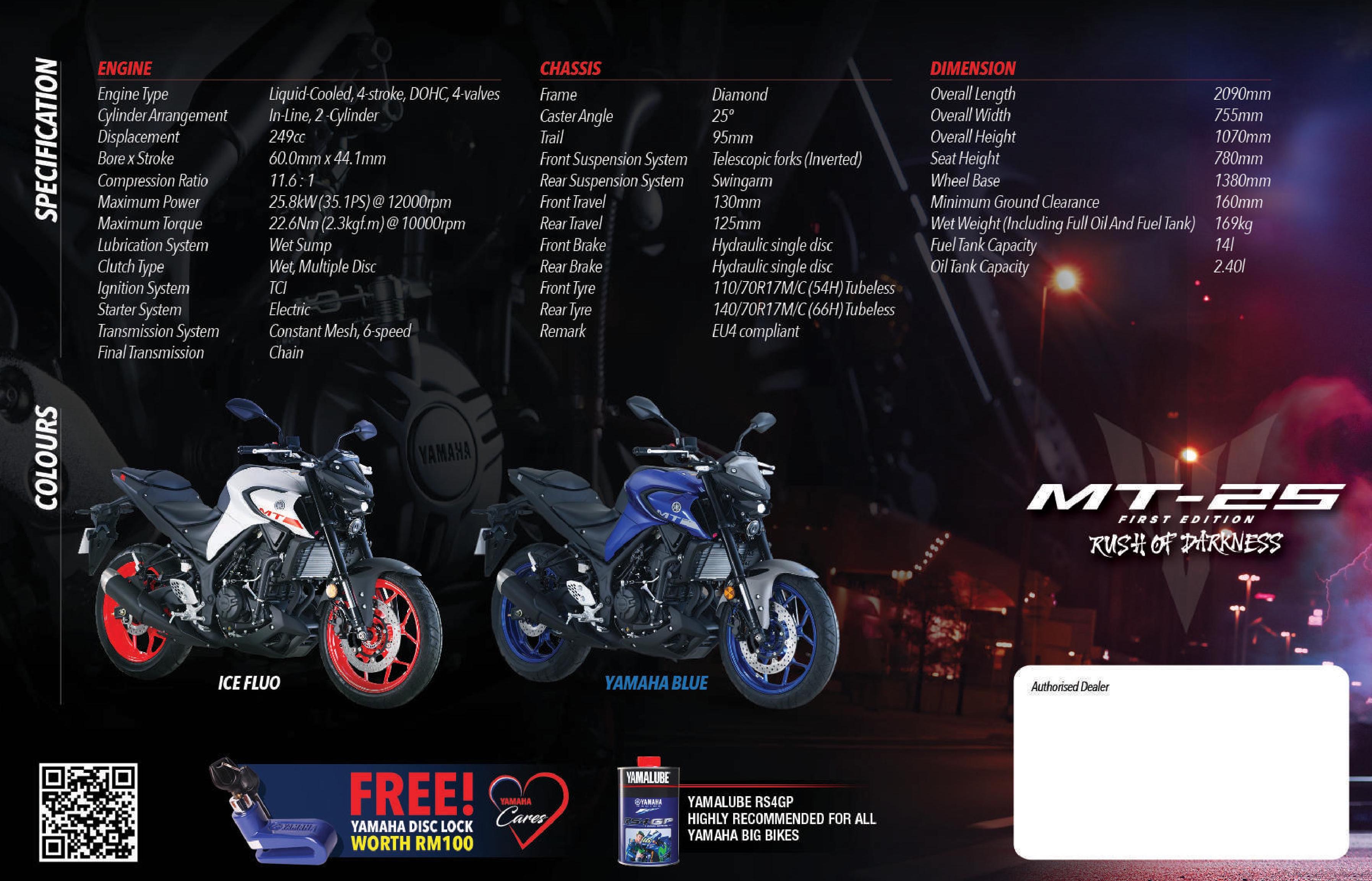 2021 Yamaha MT-25 Brochure Scan