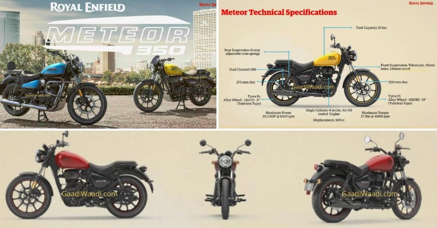 Royal Enfield Meteor 350 Full Specs Revealed [New Images]