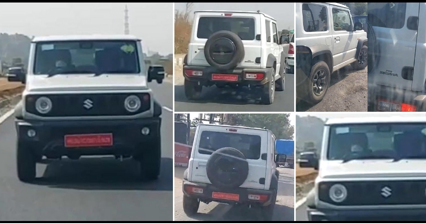 Maruti Suzuki Jimny Sierra Spotted Testing in India for the First Time