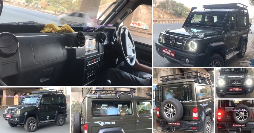 2021 Force Gurkha SUV Spotted Again in a New Set of Photos