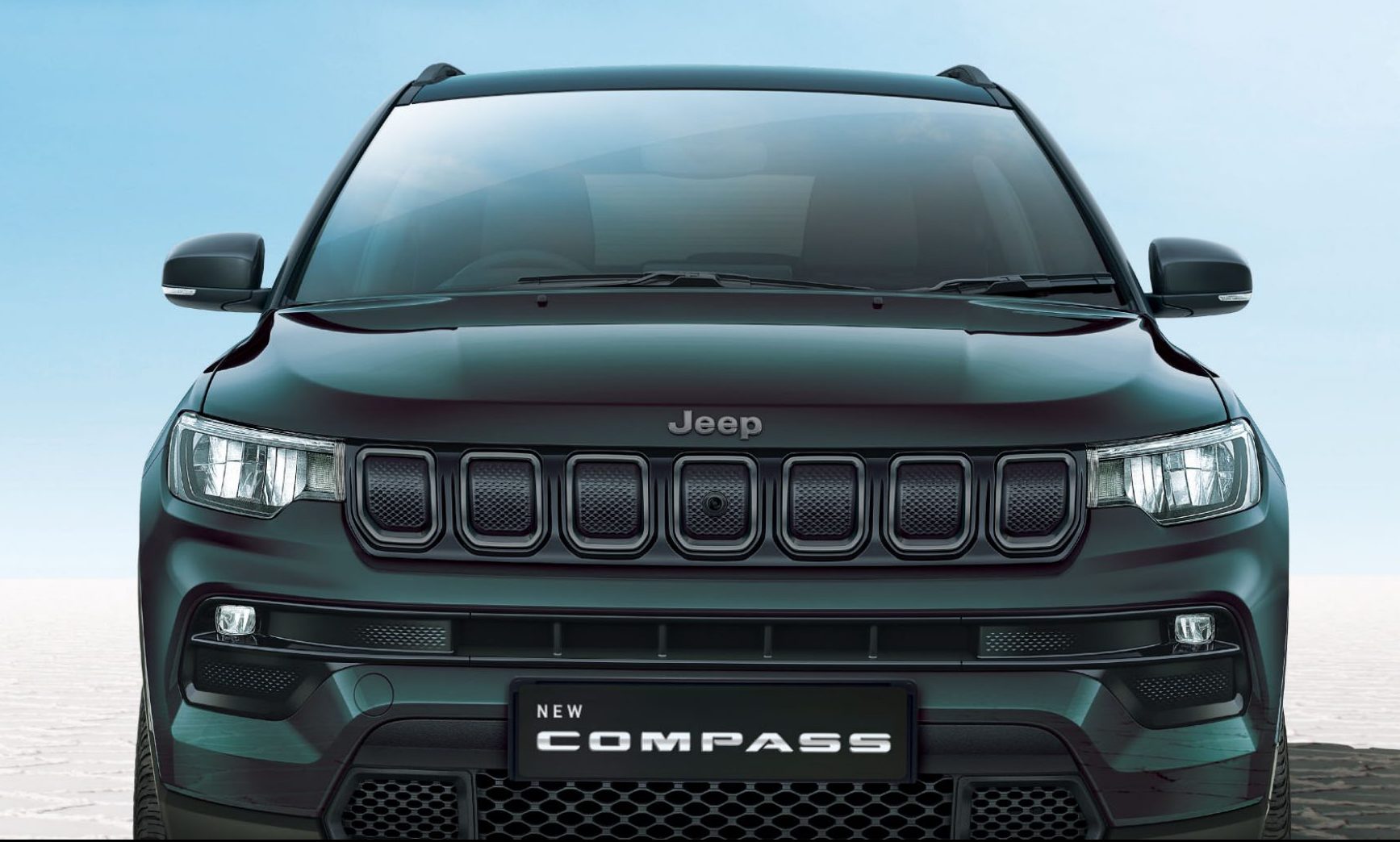 India-Spec 2021 Jeep Compass SUV Front View