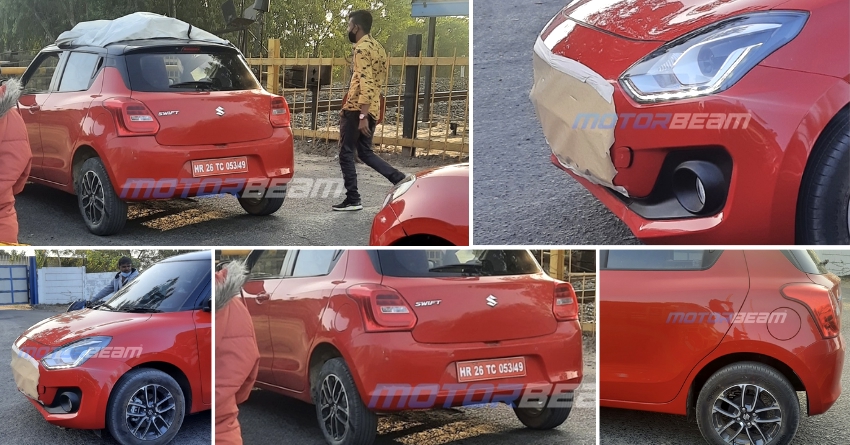 2021 Maruti Suzuki Swift Hatchback Spotted Testing in India