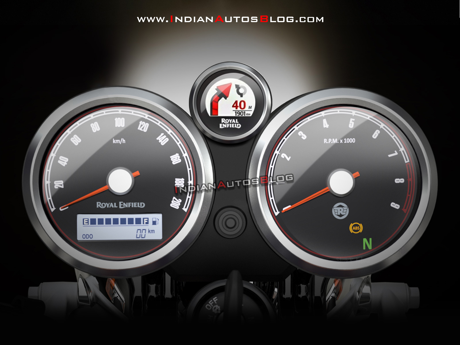 2021 Royal Enfield Continental GT 650 Instrument Cluster