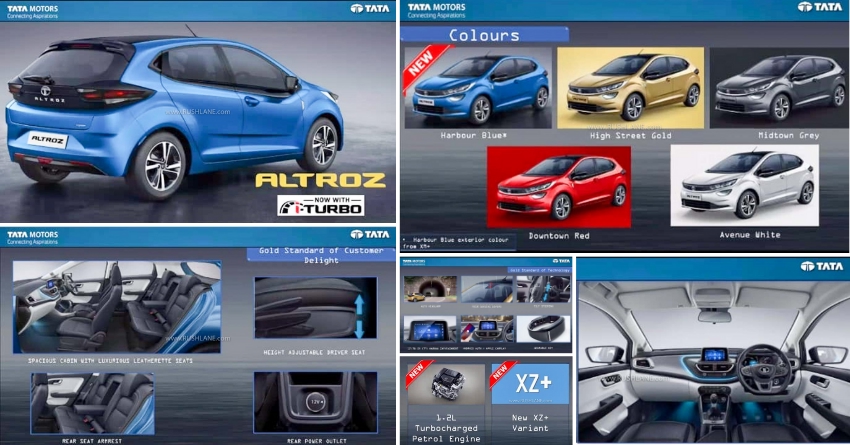 Tata Altroz iTurbo Brochure Leaked Ahead of Official Launch
