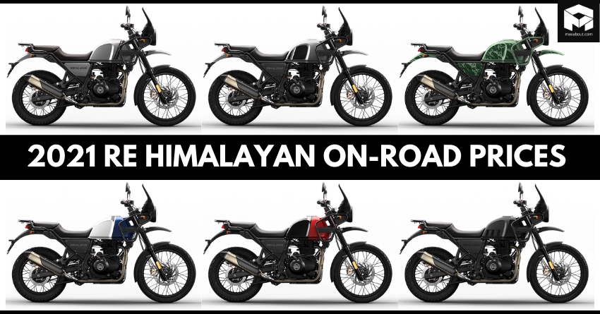 2021 Royal Enfield Himalayan On-Road Price List [All Colours]