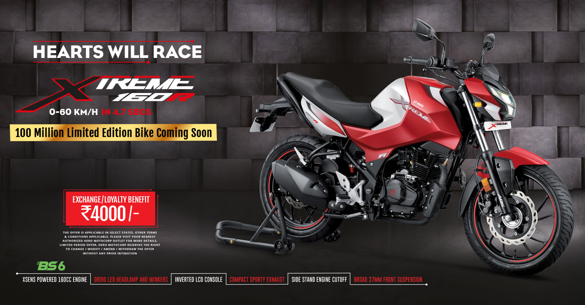 Hero Xtreme 160R 100 Million Limited Edition Coming Soon