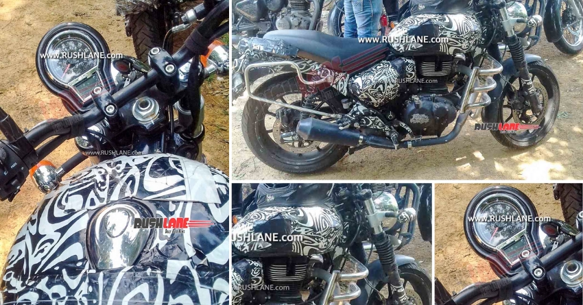 Royal Enfield Hunter Spotted Again; Instrument Console Revealed