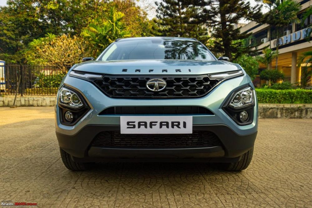 Tata Safari SUV Adventure Edition Live Photos - Tropical Mist Shade - shot