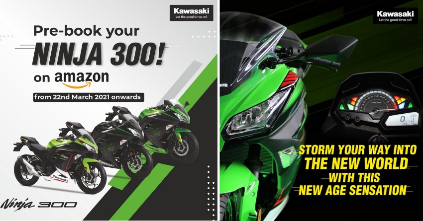 2021 Kawasaki Ninja 300 Sportbike Now Available on Amazon India