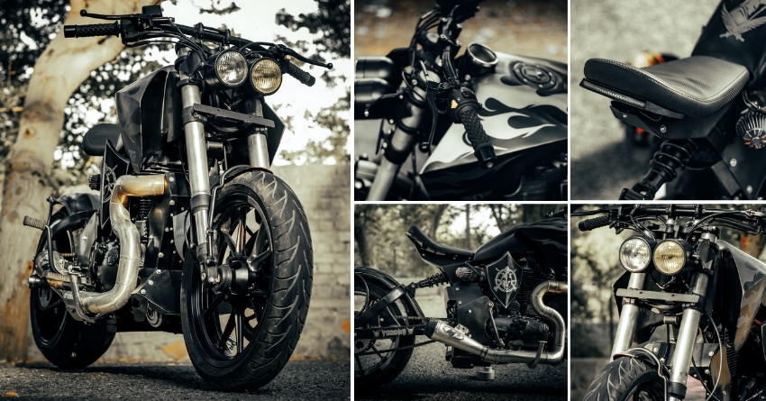 Meet 500cc Royal Enfield Yoddha Naked Streetfighter by Neev Motorcycles