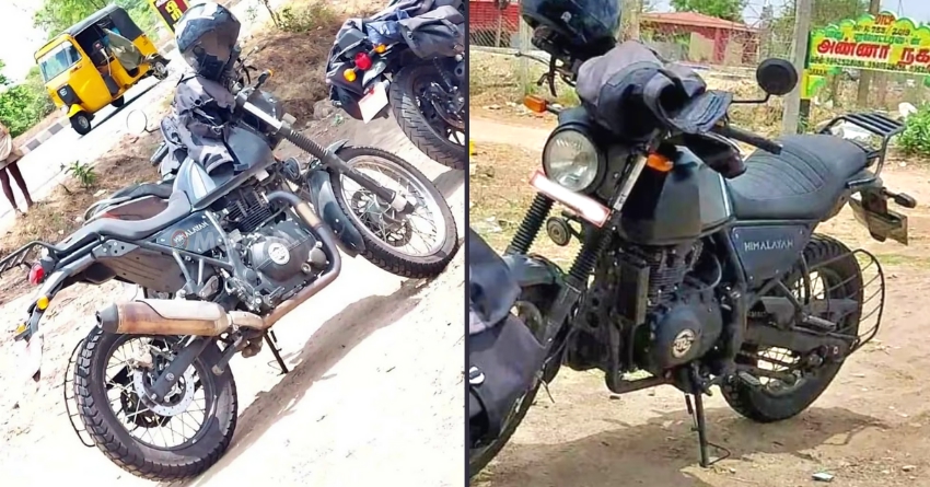 Updated Royal Enfield Himalayan Spotted with a Single-Piece Seat