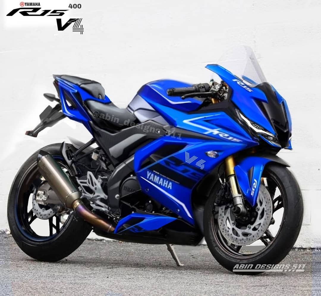 Yamaha R15 V4 in Racing Blue Colour
