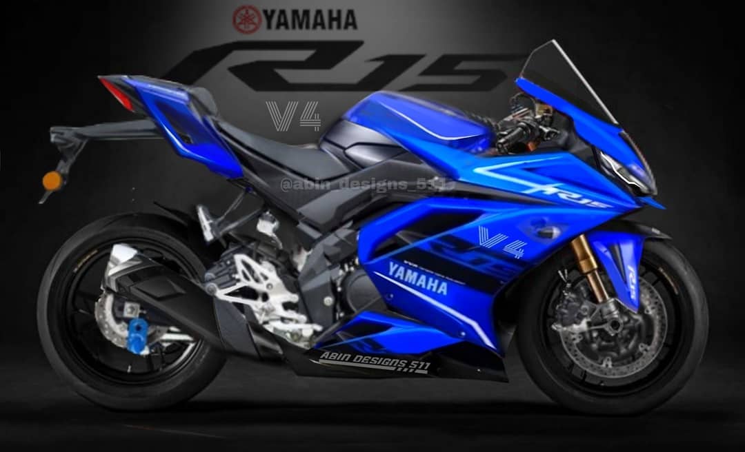 Yamaha R15 V4 in Racing Blue Colour
