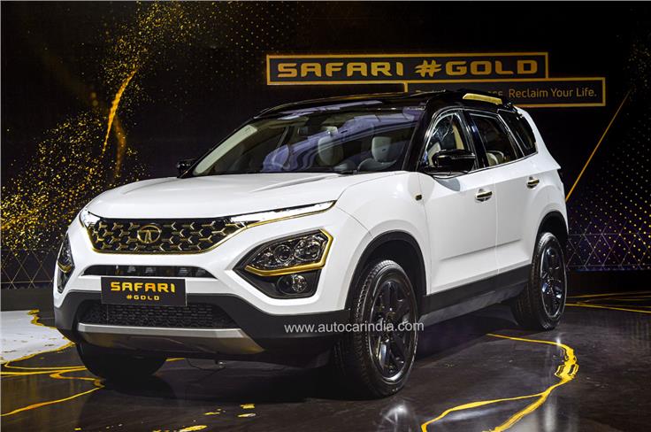 Tata Safari Gold Edition SUV Photos - Black Gold and White Gold - photo