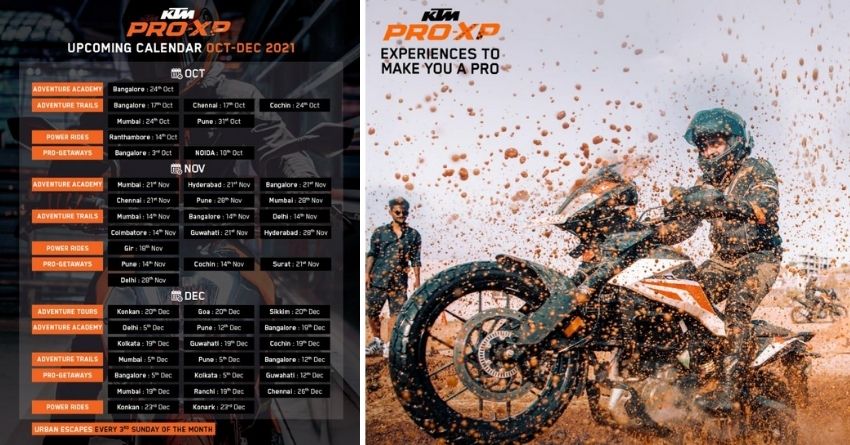 KTM India Launches Pro-XP Riding Program For the Buyers [Here is the Full Calendar]