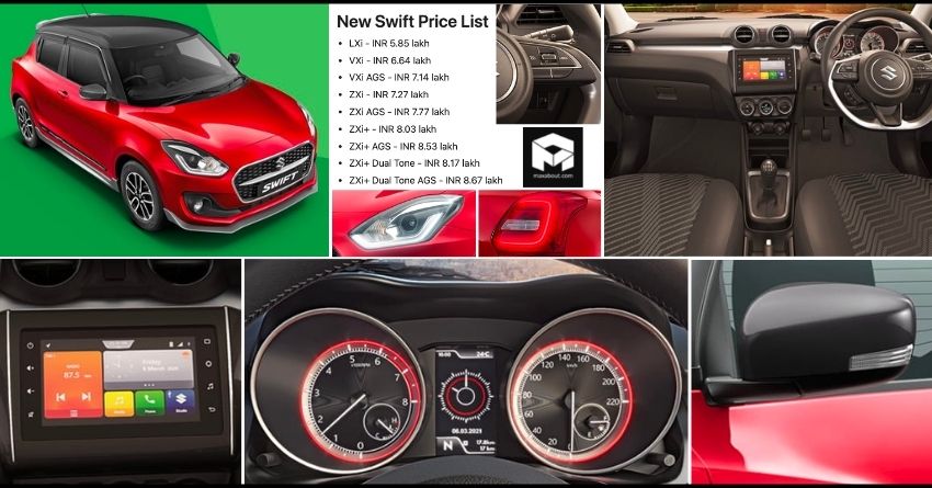 2023 Mini Cooper-Inspired Maruti Suzuki Swift Price List in India