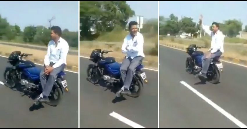 Anand Mahindra Shares a Careless Motorcyclist’s Stunt Video