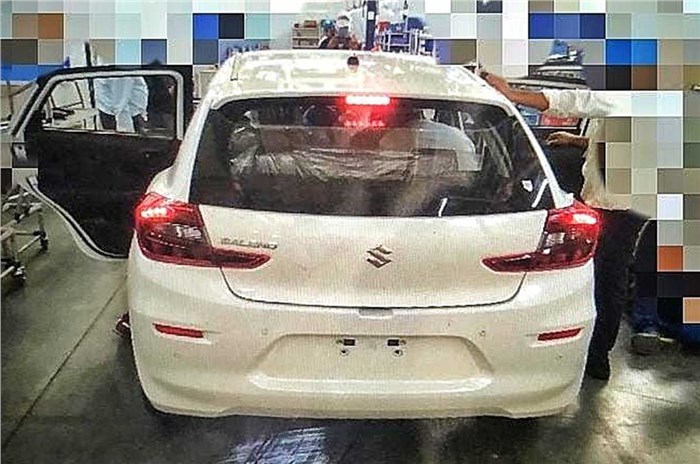 2022 Maruti Baleno Facelift Pictures Leaked Ahead of Official Debut - back