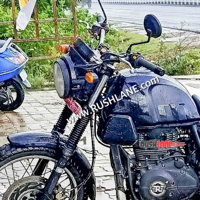 Royal Enfield Scram 411 (New Himalayan Version) Spied Testing Again in India - background