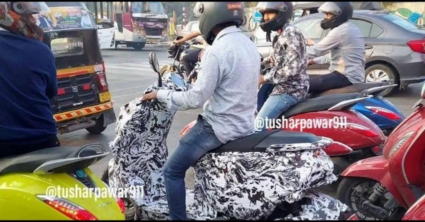 Husqvarna Electric Scooter Spotted Testing in India; Based on Bajaj Chetak