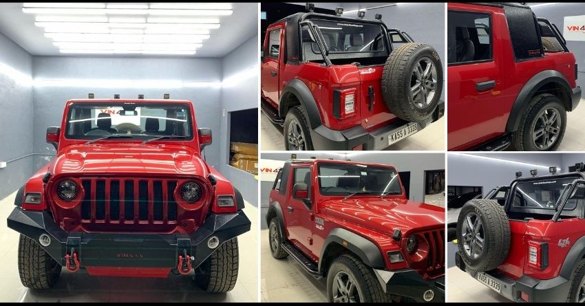 This Is India’s 1st Mahindra Thar SUV With A Rally Cabin