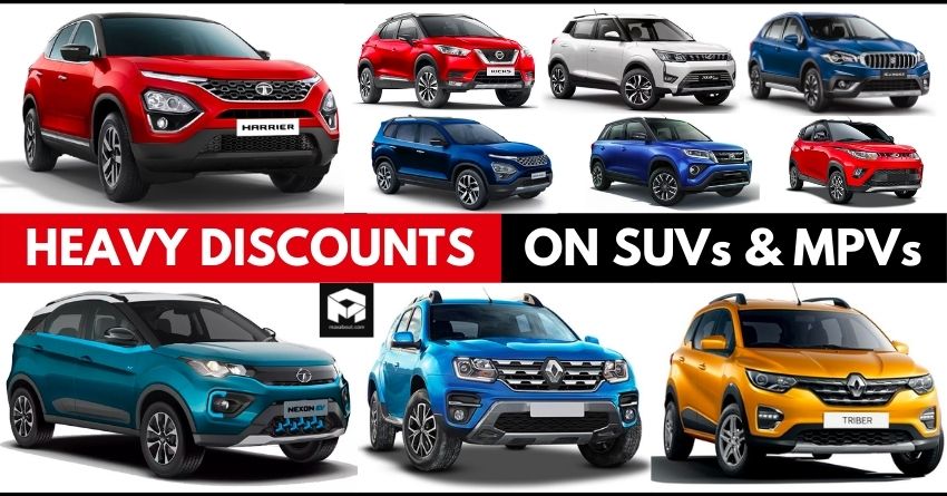 Heavy Discounts on SUVs and MPVs in India - Up to Rs 1.30 Lakh Off!