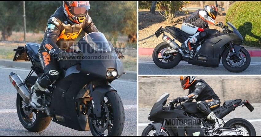 Road-Legal KTM RC 8C Sportbike Spotted Testing for the First Time