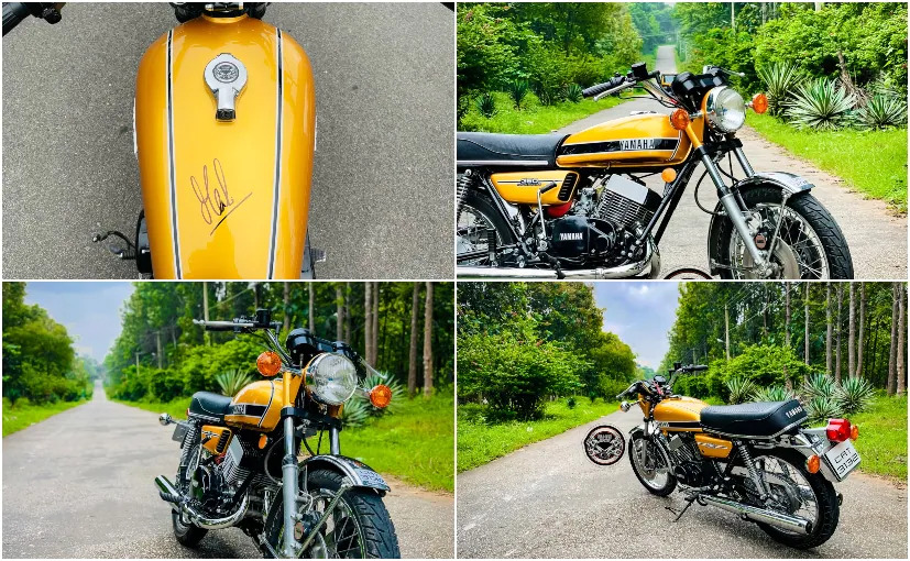 Mahendra Singh Dhoni’s Green Yamaha RD 350 Looks Amazing! - background