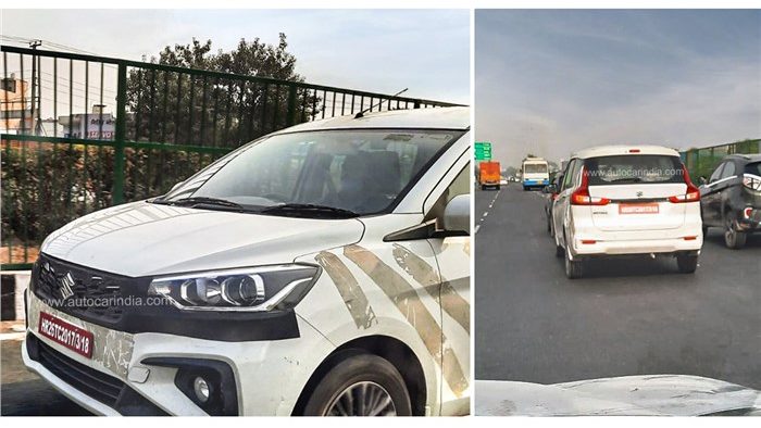 2022 Maruti Ertiga and XL6 Spotted Testing; Launch Expected Next Year - snapshot