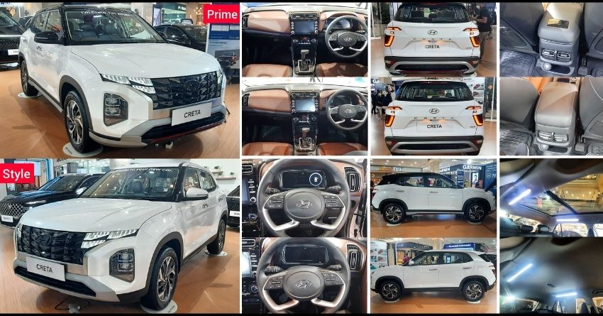 2023 Hyundai Creta Prime and Style Variants Comparison - Live Photos