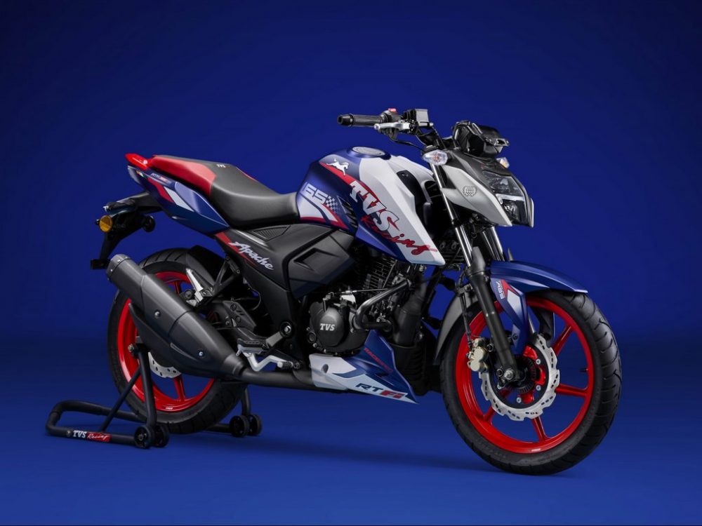 TVS Apache RTR 165 RP Launched - 19.2 HP | 14.2 Nm | Limited Production - frame