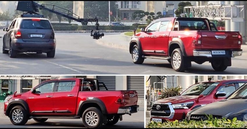 2022 Toyota Hilux Spotted at TVC Shoot; India Launch Expected Soon