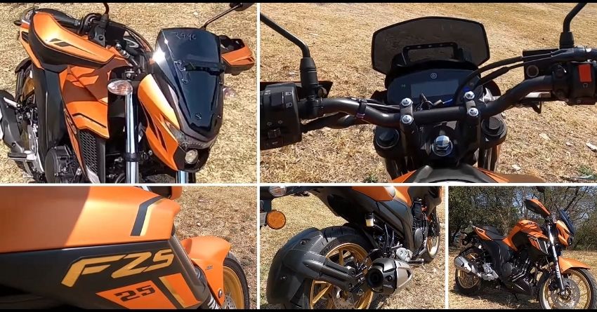 2022 Matte Copper Yamaha FZS 25 First Ride Review by Nitish Neo