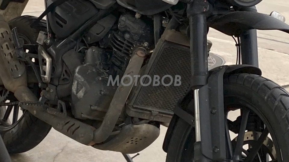 Bajaj-Triumph Scrambler Motorcycle - Details and Photos - closeup