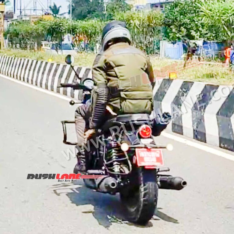 Royal Enfield Rider Spotted Testing New 650cc Bike in India - portrait