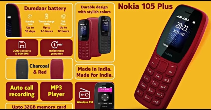 Nokia 105 Plus With Auto Call Recording Launched in India