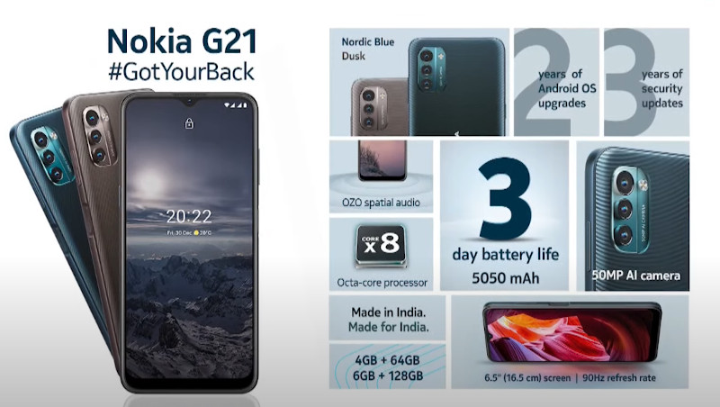 Nokia G21 With A 50MP AI Camera Launched In India At Rs 12,999 - pic