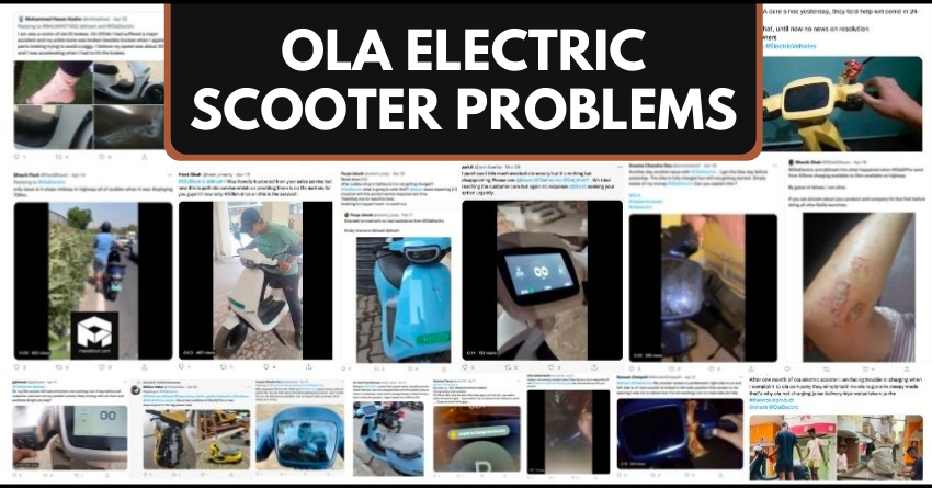 OLA Electric Scooter Problems - Full List of Problems Faced by Owners