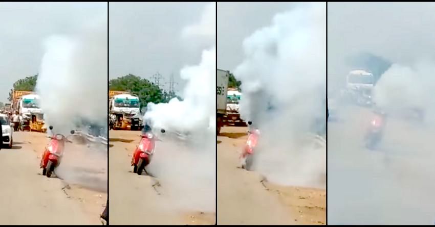 Pure EV EPluto 7G Electric Scooter Catches Fire in Chennai